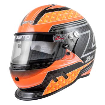 [ZMPH775C30M] CLOSEOUT -Zamp RZ-65D Carbon Helmet - Flo Orange/Yellow - Medium ZMPH775C30M