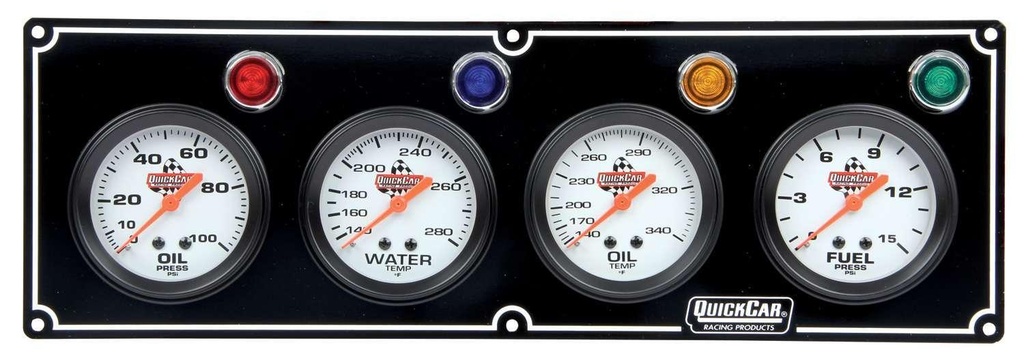 -4 Gauge Panel OP WT OT FP Black - 61-6721