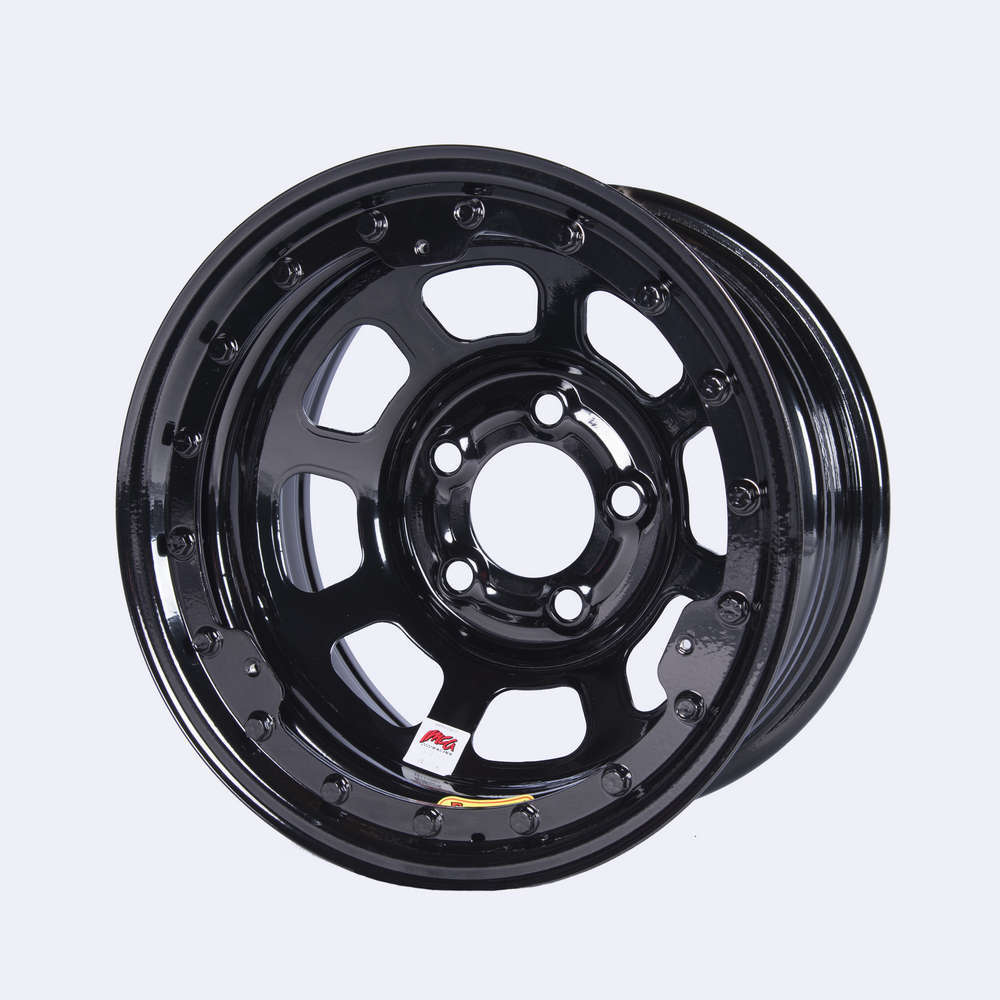 -Bassett - 15X8 IMCA B/Lock Wheel D-Hole BLACK 5x4.75