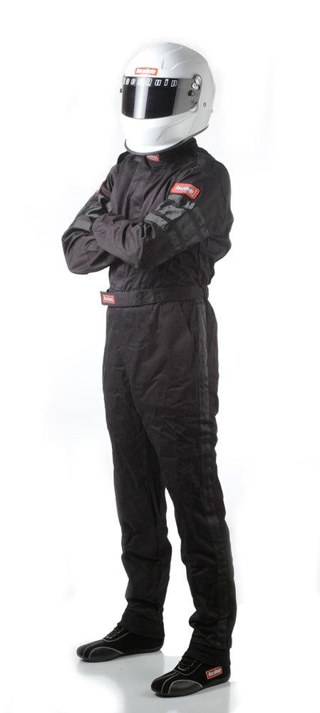 RaceQuip  - Black Suit Single Layer XX Large