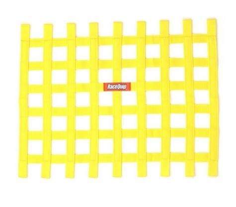 RaceQuip  - Ribbon Window Net Yellow Non SFI 18in x 24in