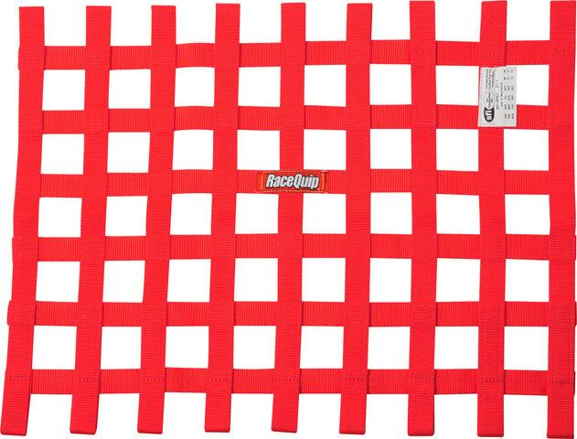 RaceQuip  - Ribbon Window Net SFI Red