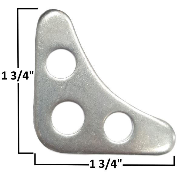-A&A Manufacturing - 3 Hole Gusset, 1/8″ Steel