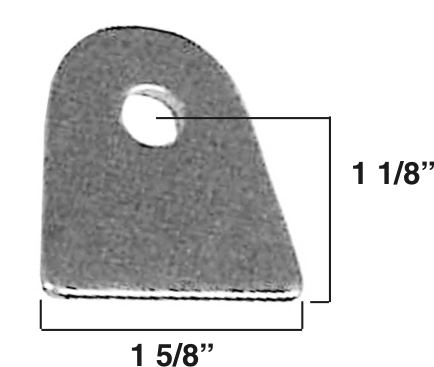 Chassis Tab, 3/16″ Steel