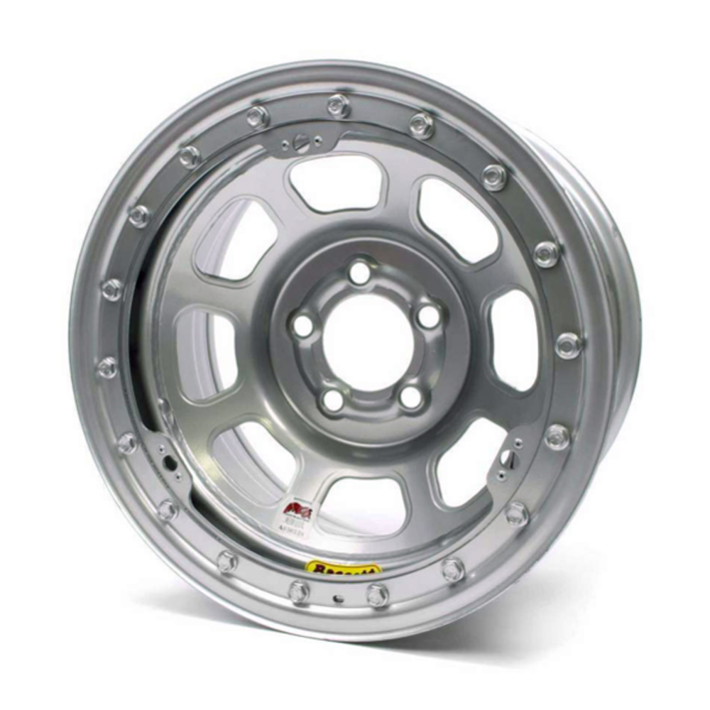 -15X8 IMCA B/Lock Wheel D-Hole Silver 5x5