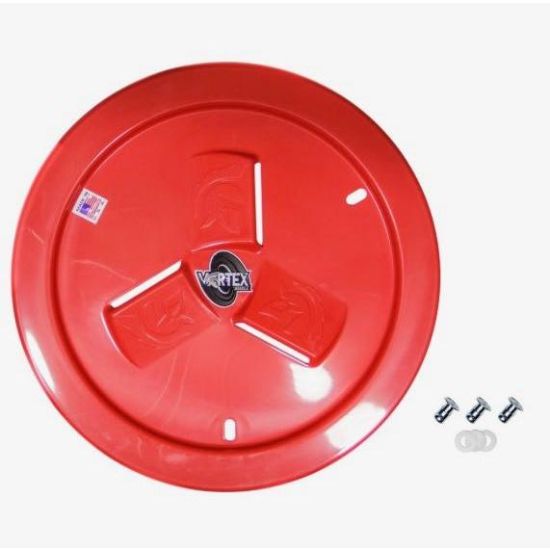 -Dirt Defender Vortex Wheel Mud Cover Red - 10190