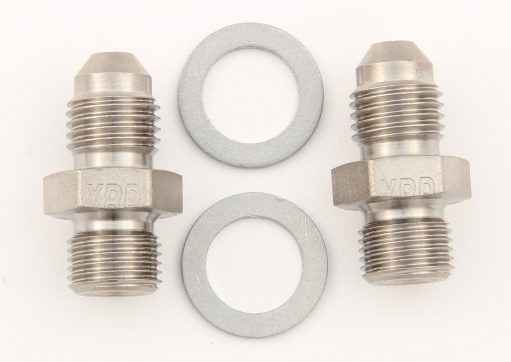 -7/16-20 to #3 Stl Crush Washer Seal Adapter (Pr)