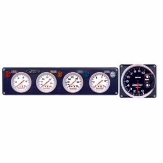 -Longacre 4 Gauge Composite Panel w. Gauges & Tach OP,WT,OT,FP — 44478