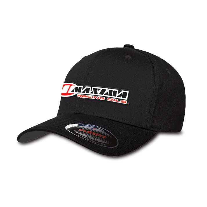 Maxima Oil M Squared Black Flatbill Flexfit Hat - 10-10097-BLK-SM