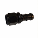 Push-On Hose Fitting, Straight -12 Black - 1515BLK
