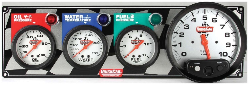 -3 1 Gauge Panel OP WT FP Tach - 61-6042