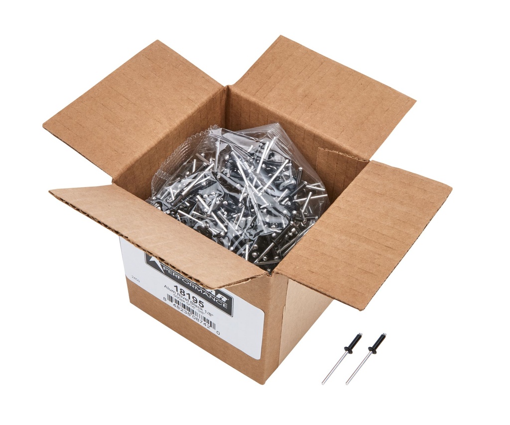 Allstar Performance - 1/8in Alum Rivet Black 500pk 5/16in-3/8in - 18195