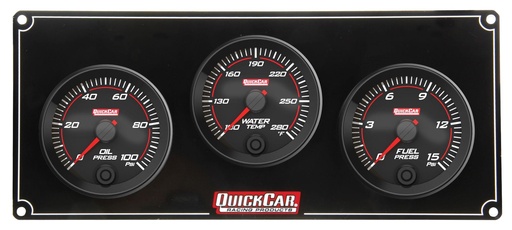 [QRP69-3012] -Redline 3 Gauge Panel OP WT FP - 69-3012