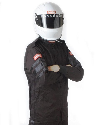 [RQP111003] RaceQuip  - Black Jacket Single Layr Medium