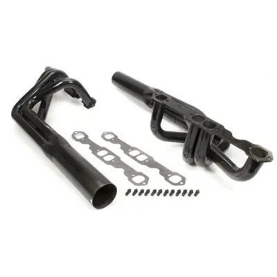 [SCH1054L] Headers, Sprint, 1.75 in Primary, 3.5 in Collector, Gaskets / Hardware Included, Steel, Black Paint, Small Block Chevy, Pair SCH1054L