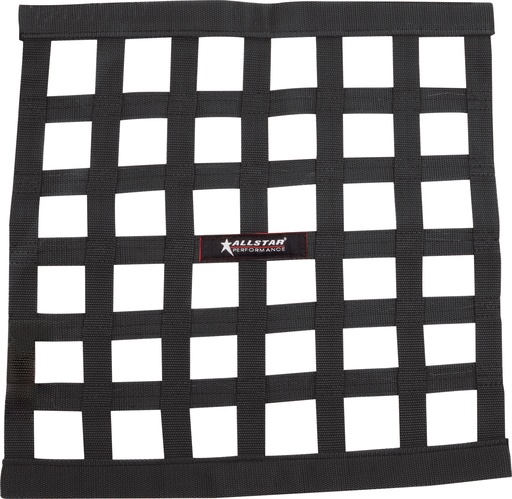 [ALL10283] Window Net Ribbon Style 18 x 18 Black Non-SFI