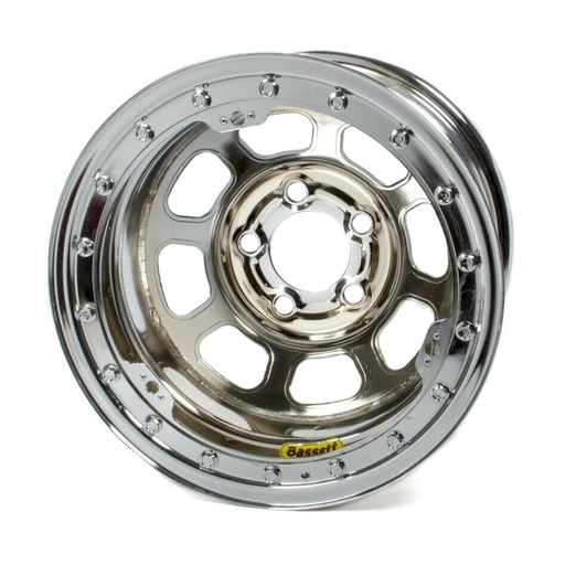 [BAS58D52ICLK] 15x8 B/L Chrome Wheel 5x5 2in BS