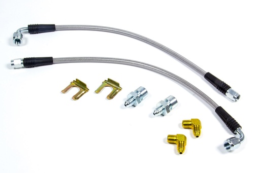 [WIL220-10509] Flexline Kit 70-81 GM Front w/90 Deg Hose End