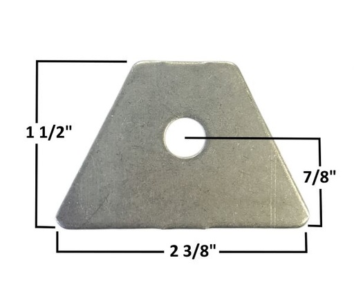 [AAMAA-027-C] -Seat Tab, 1/4″ Steel, 1/2″ Hole