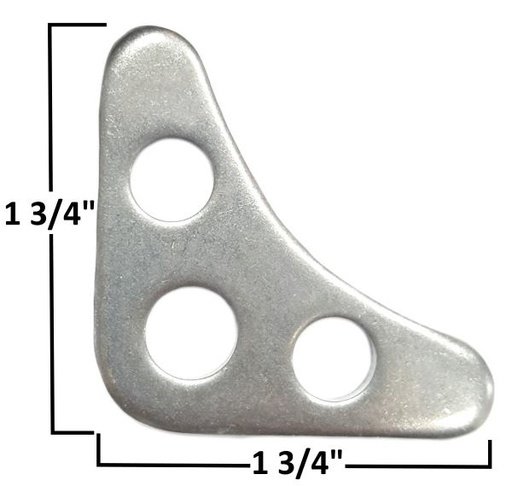 [AAMAA-080-A] -A&A Manufacturing - 3 Hole Gusset, 1/8″ Steel