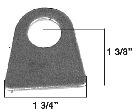 [AAMAA-234-B] Chassis Tab, 3/16″ Steel