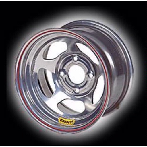 [BAS58D53S] -Bassett 15" x 8", 5-on-5", 3 Off Silver Wheel