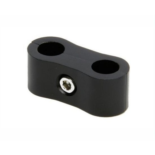 [PRF208BLK] Aluminum Line Separator -8 AN Black - 208BLK