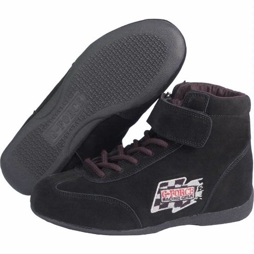 [GFR0235070BK] -GF235 RaceGrip Mid-Top Shoes Black Size 7