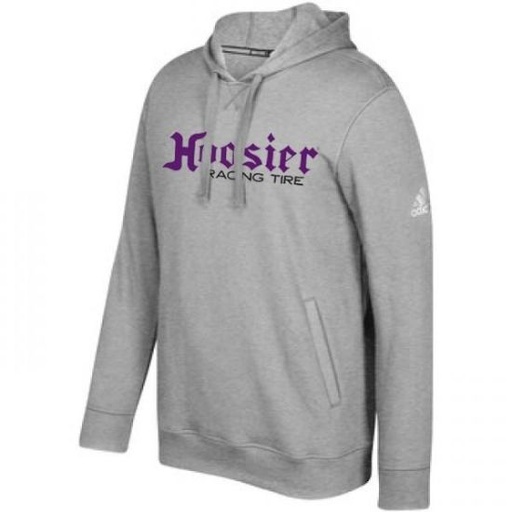 [HTA2476C02] -Hoosier Charcoal Adidas Hoodie Small - 2476C02