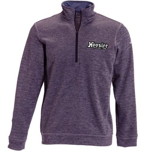 [HTA247P02] -Hoosier Purple Adidas Fleece Quarter Zip Small - 247P02