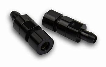 [HLY26-343] Fuel Bowl Vent Tube, Spill Reduction Valves, w/Hose Barb, Black HLY26-343