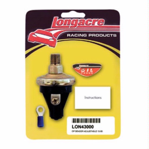 [LGA52-43000] -Longacre 15-50 psi Oil Pressure 1/8" NPT sender only - 43000