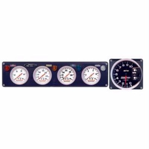 [LGA52-44478] -Longacre 4 Gauge Composite Panel w. Gauges & Tach OP,WT,OT,FP — 44478