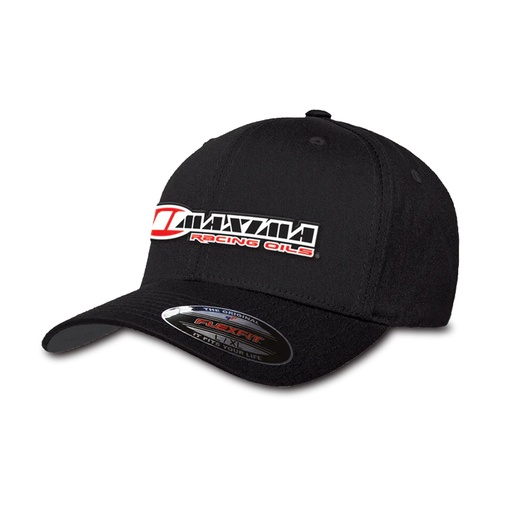 [MRO10-10097-BLK-SM] Maxima Oil M Squared Black Flatbill Flexfit Hat - 10-10097-BLK-SM