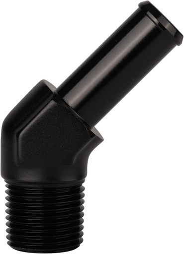 [PRF22908BLK] 45 Degree Barb Fitting 1/2" Pipe to 5/8" Hose Black - 22908BLK