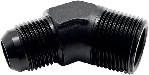 [PRF2023BLK] -8 to 3/8" 45 Degree Male Elbow Black - 2023BLK
