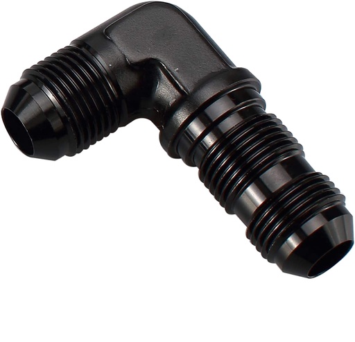[PRF2081BLK] 90 Degree Bulkhead Union -4 Black - 2081BLK