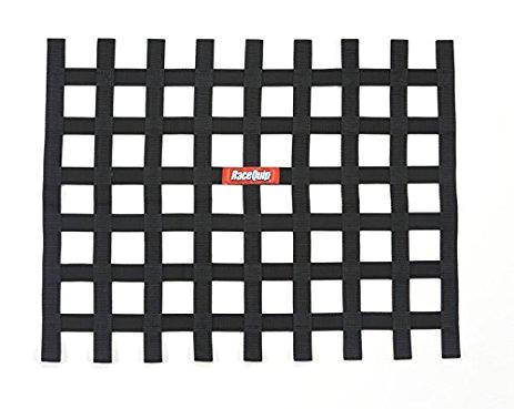 RaceQuip  - Ribbon Window Net Black Non SFI