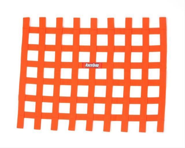 RaceQuip  - Ribbon Window Net Orange Non SFI 18in x 24in