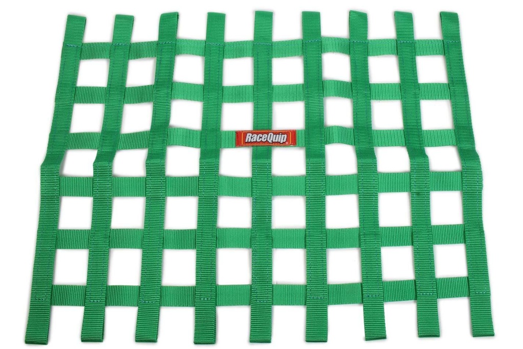 RaceQuip  - Ribbon Window Net Green Non SFI 18in x 24in