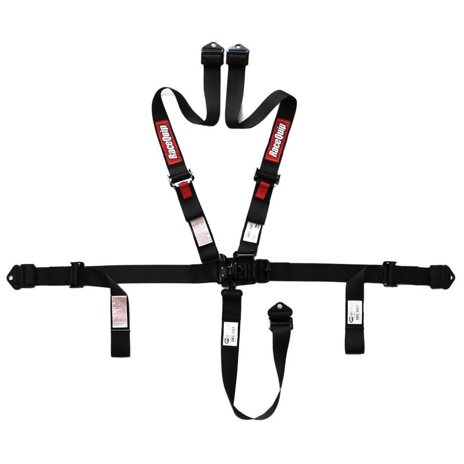 RaceQuip  - Harness 5pt LandL 2in P U Lap Black SFI 16.1