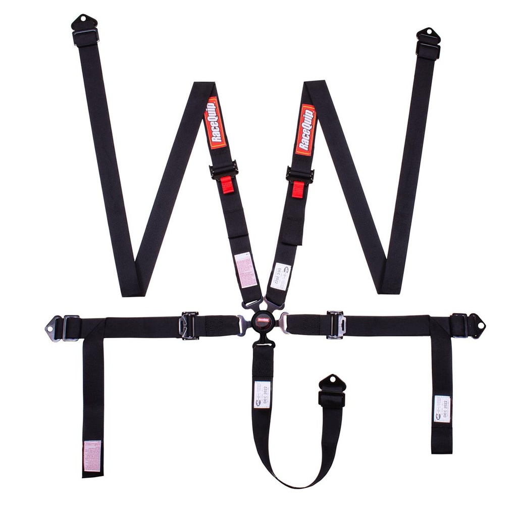 RaceQuip  - Harness 5pt Cam 2in P D Lap Black SFI 16.1
