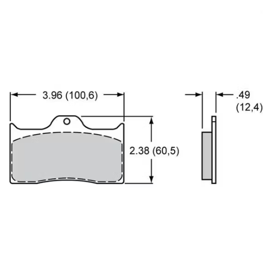 -Brake Pad 7112-20 DL .49 Thick Axle  2 Pads - 150-20-7112K1