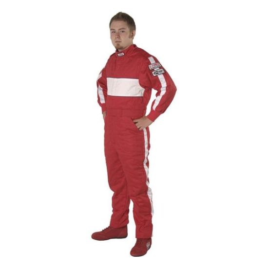 -One-Piece Triple-Layer Suit XXL Red