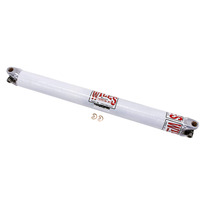 -Drive Shaft 35.5 in Long 3.25 in OD 1310 U-Joints Carbon Fiber White Paint Universal Each