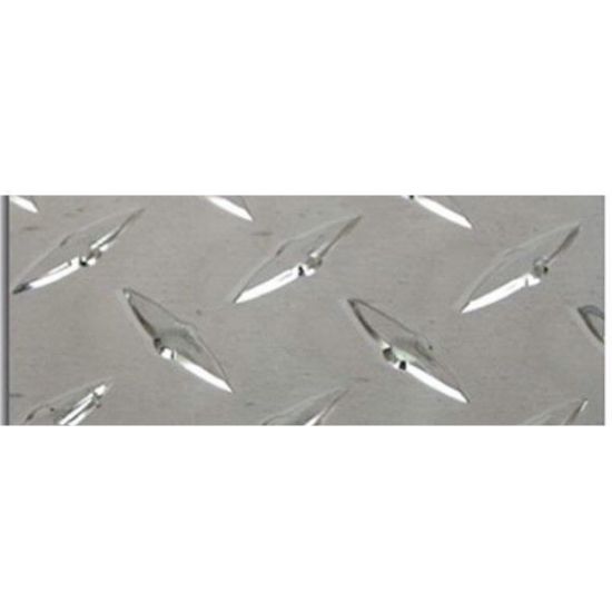 -4' X 10' X .125 Aluminum Sheet - Polished Diamond Plate