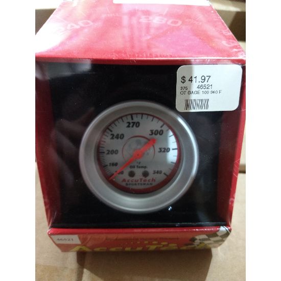 -Longacre AccuTech Sportsman Oil Temp Gauge, 100-340 F - 46521