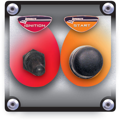 -Longacre Start/Ignition Panel w/WP switch covers - 44801