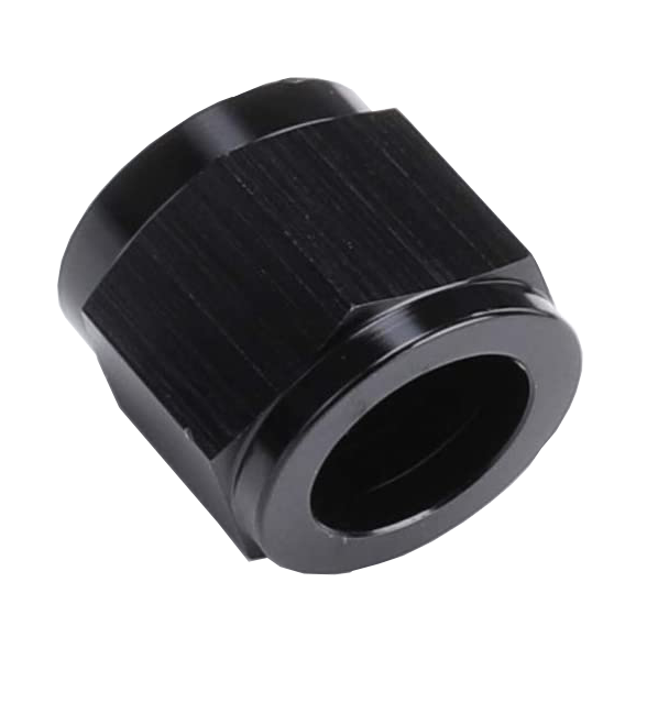 Tube Nut, -3 AN, Black - 8183BLK