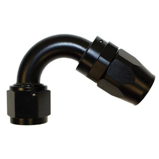 Aluminum 120 Degree Elbow Reusable Fitting -6  Black- 4042BLK